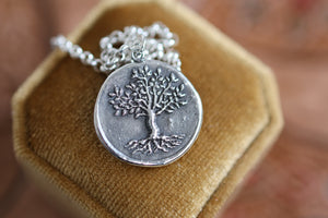 Ash Infused Silver Tree of Life