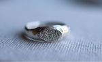 Load image into Gallery viewer, Slim Fingerprint, Pet Nose, Paw Signet Ring
