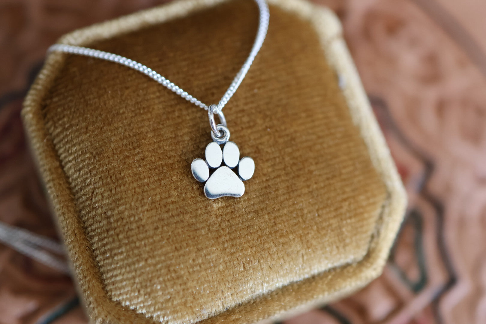 Sterling Silver Paw Necklace or Charm Add On