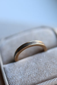 Slim Sterling Silver or 14K Gold Channel Ring