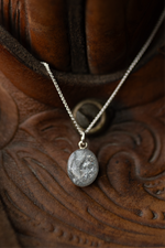 Load image into Gallery viewer, Mama Milk Silver Oval Celebration Pendant
