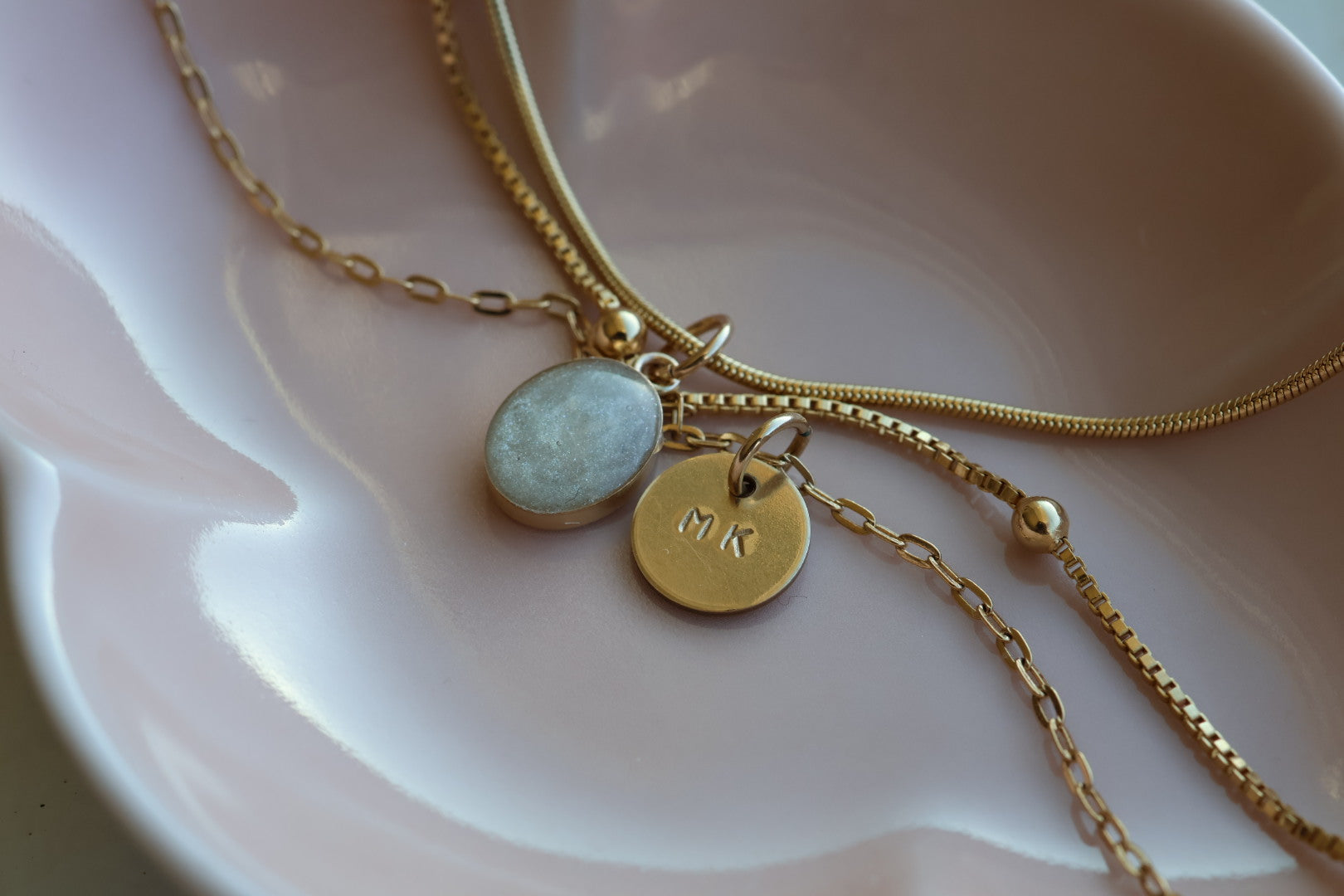 Gold Filled Oval Celebration Pendant