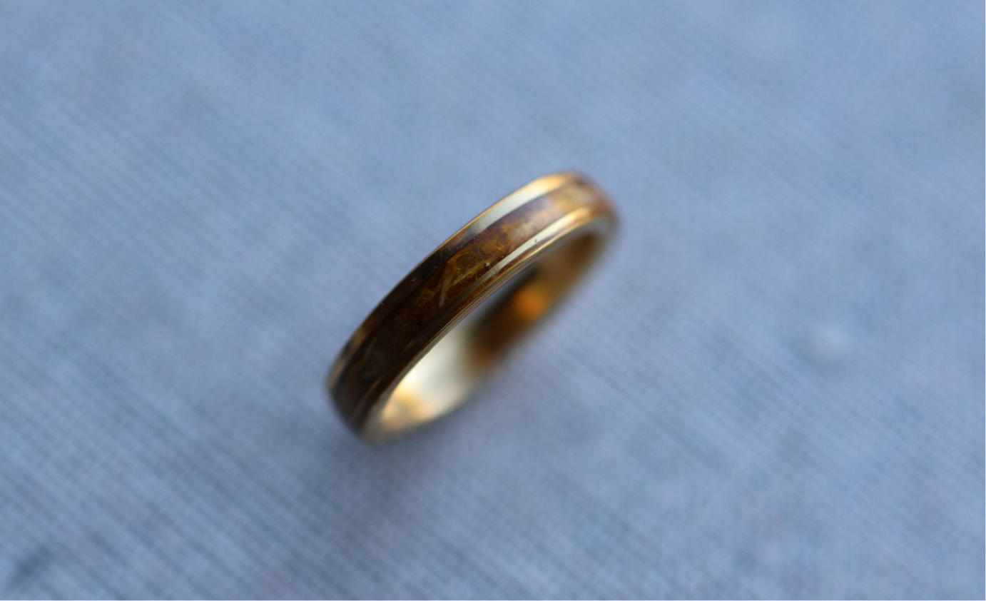 Gold Or Rose Gold Tungsten Channel Ring