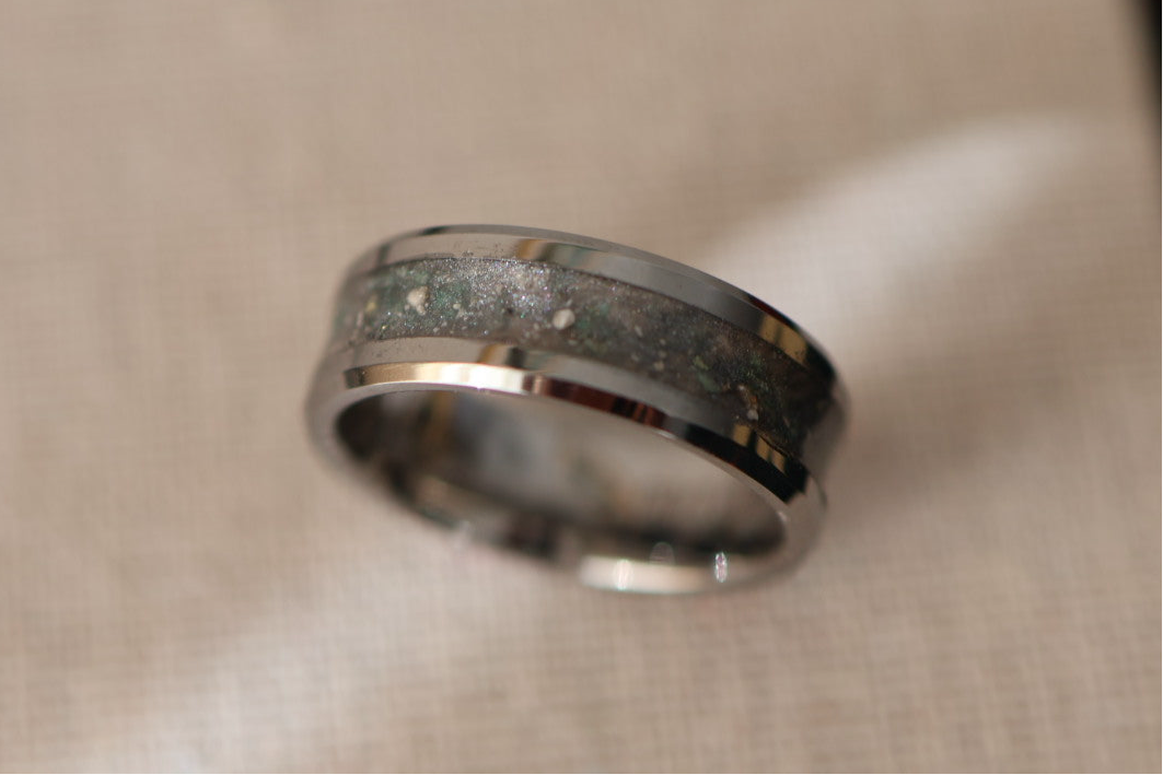 8mm Tungsten Channel Ring