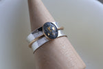Load image into Gallery viewer, Mixed Metal Smooth Band Memorial Ring
