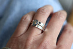 Load image into Gallery viewer, Mixed Metal Smooth Band Memorial Ring

