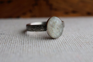 Floral Banded Oval Celebration Ring