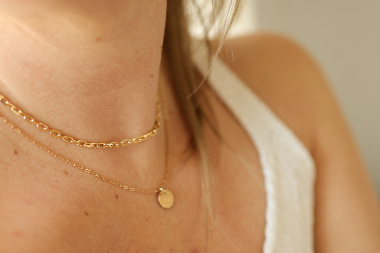 Gold Filled Anchor Necklace