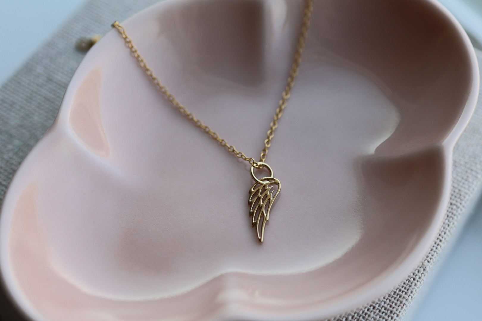 Angel Wing Necklace (Silver or Gold Filled)