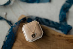 Load image into Gallery viewer, Tiny Charm with a Stamped Disc Necklace (Gold Filled or Silver)
