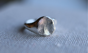 Fingerprint, Pet Nose, Paw Signet Ring