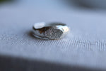 Load image into Gallery viewer, Slim Fingerprint, Pet Nose, Paw Signet Ring
