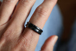Load image into Gallery viewer, 6mm Black Tungsten Channel Ring
