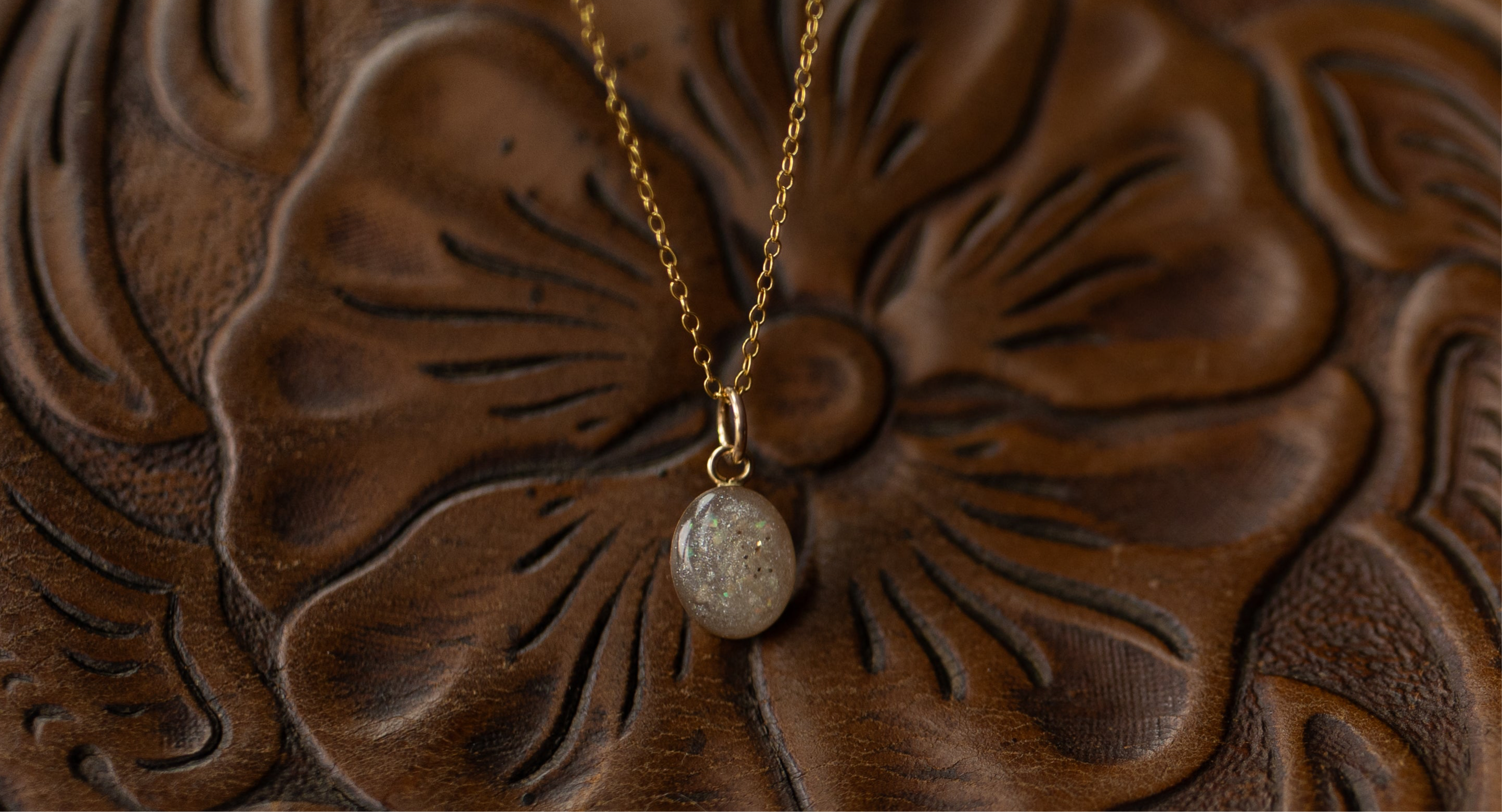 Gold Filled Oval Celebration Pendant