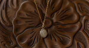 Gold Filled Oval Celebration Pendant