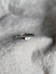 Tiny Initial Stacking Ring