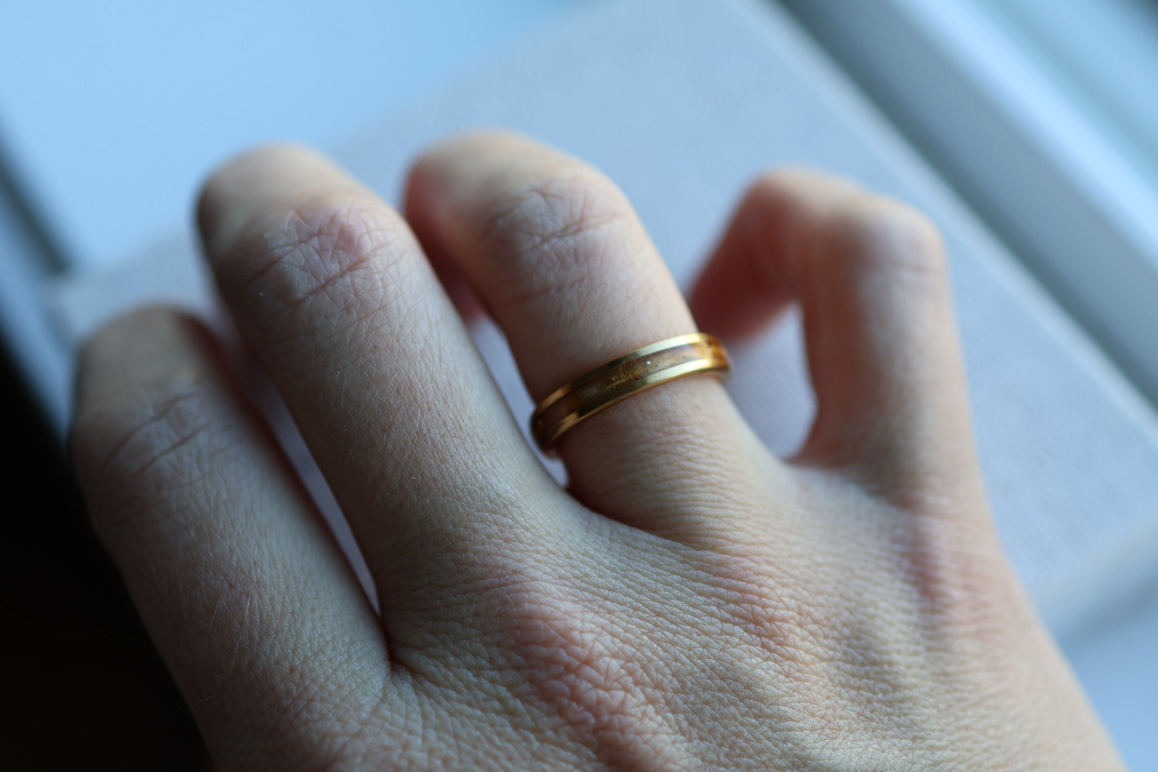 Gold Or Rose Gold Tungsten Channel Ring