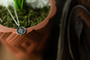 North Star Mourning Pendant (Cremation Ash & Silver Infused)