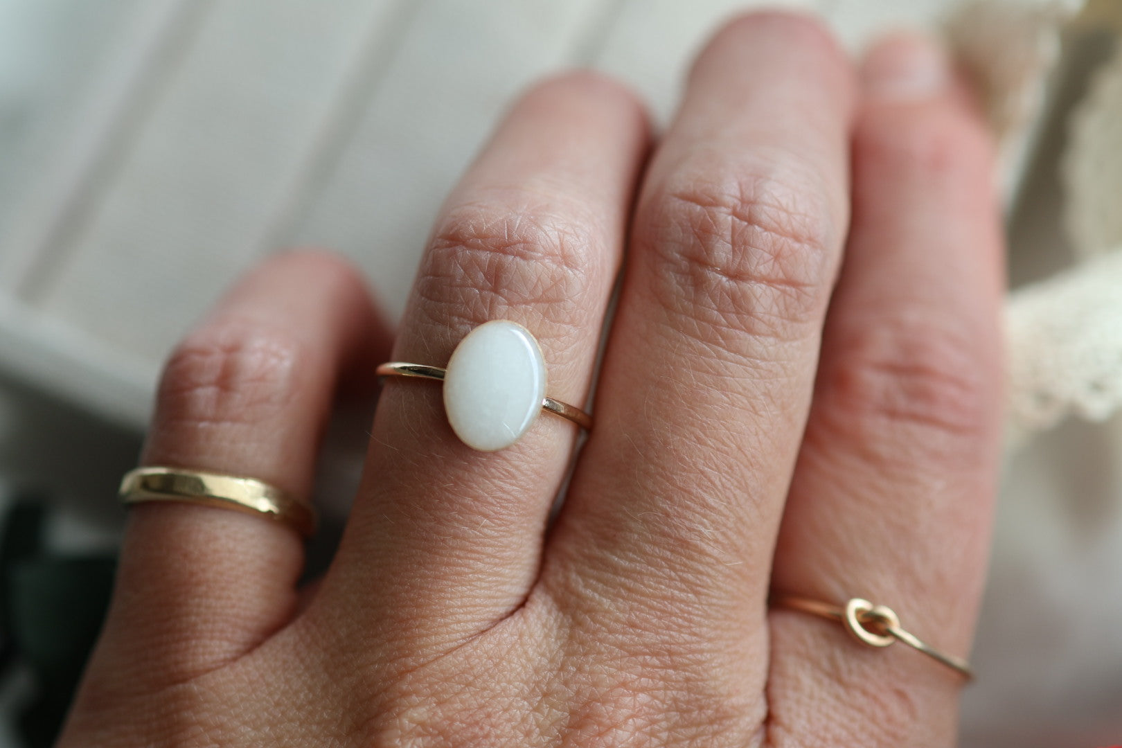 Mama Milk Large Oval Celebration Ring