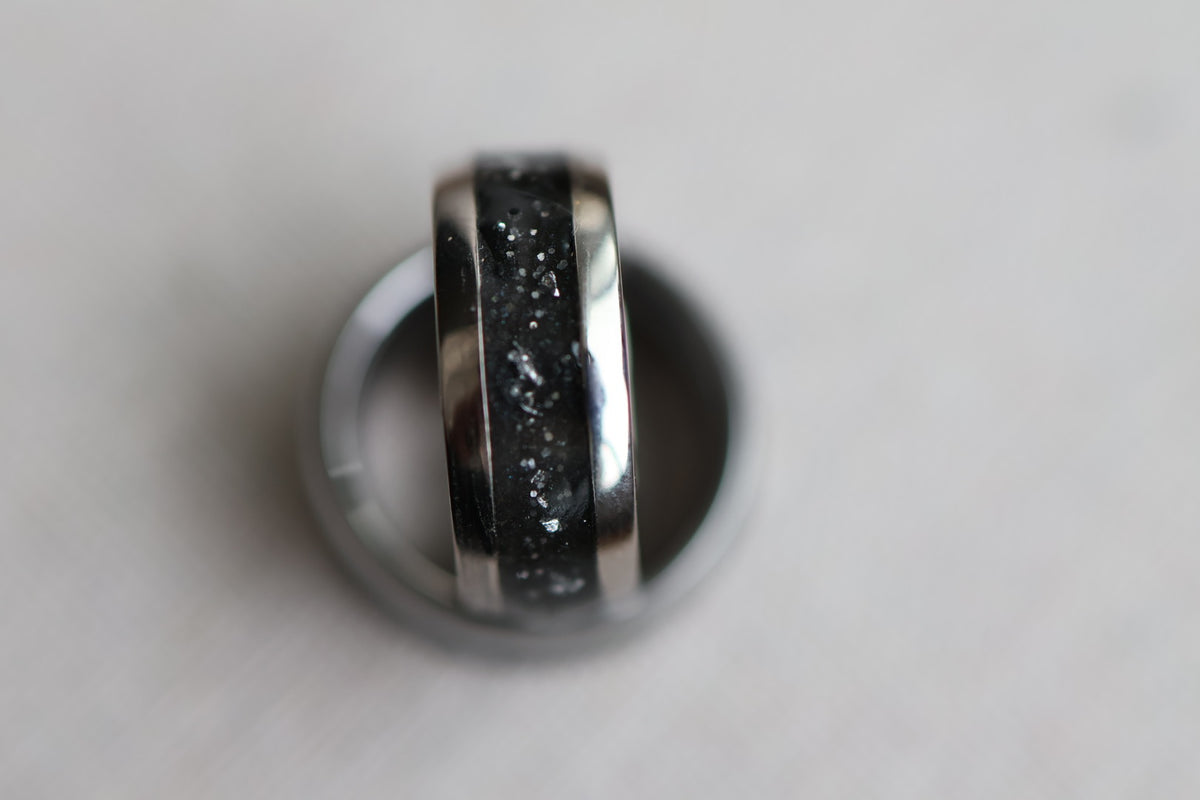 Titanium Channel Ring – Golden Coyote Jewelry