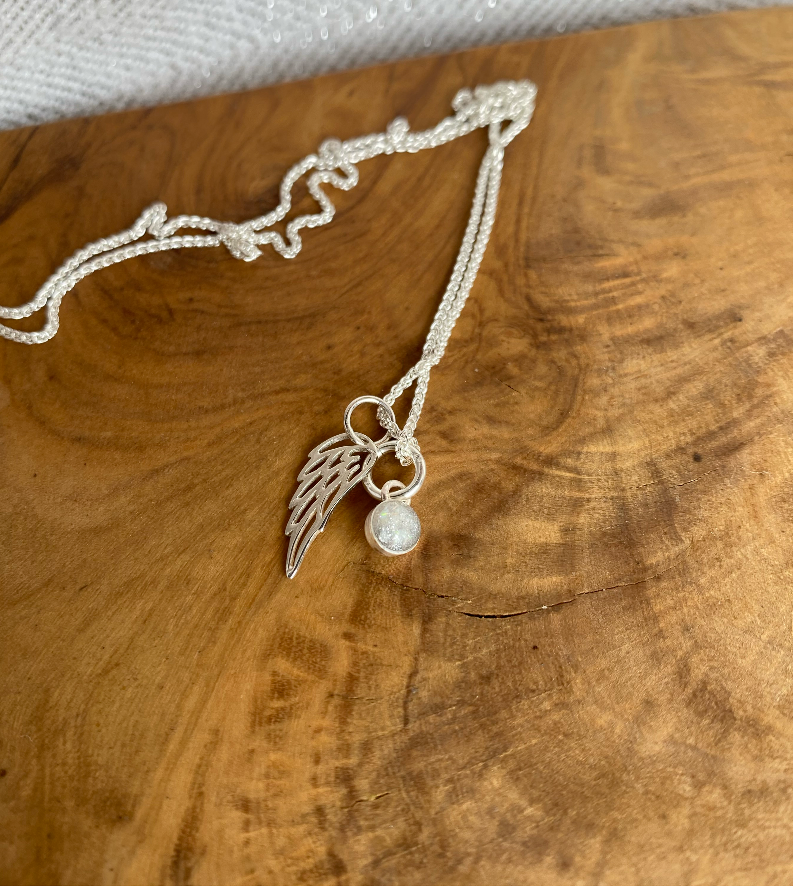 Sterling Silver or Gold Wing Charm