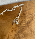 Load image into Gallery viewer, Sterling Silver or Gold Wing Charm
