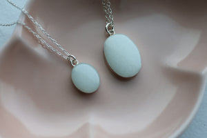 Mama Milk Silver Oval Celebration Pendant