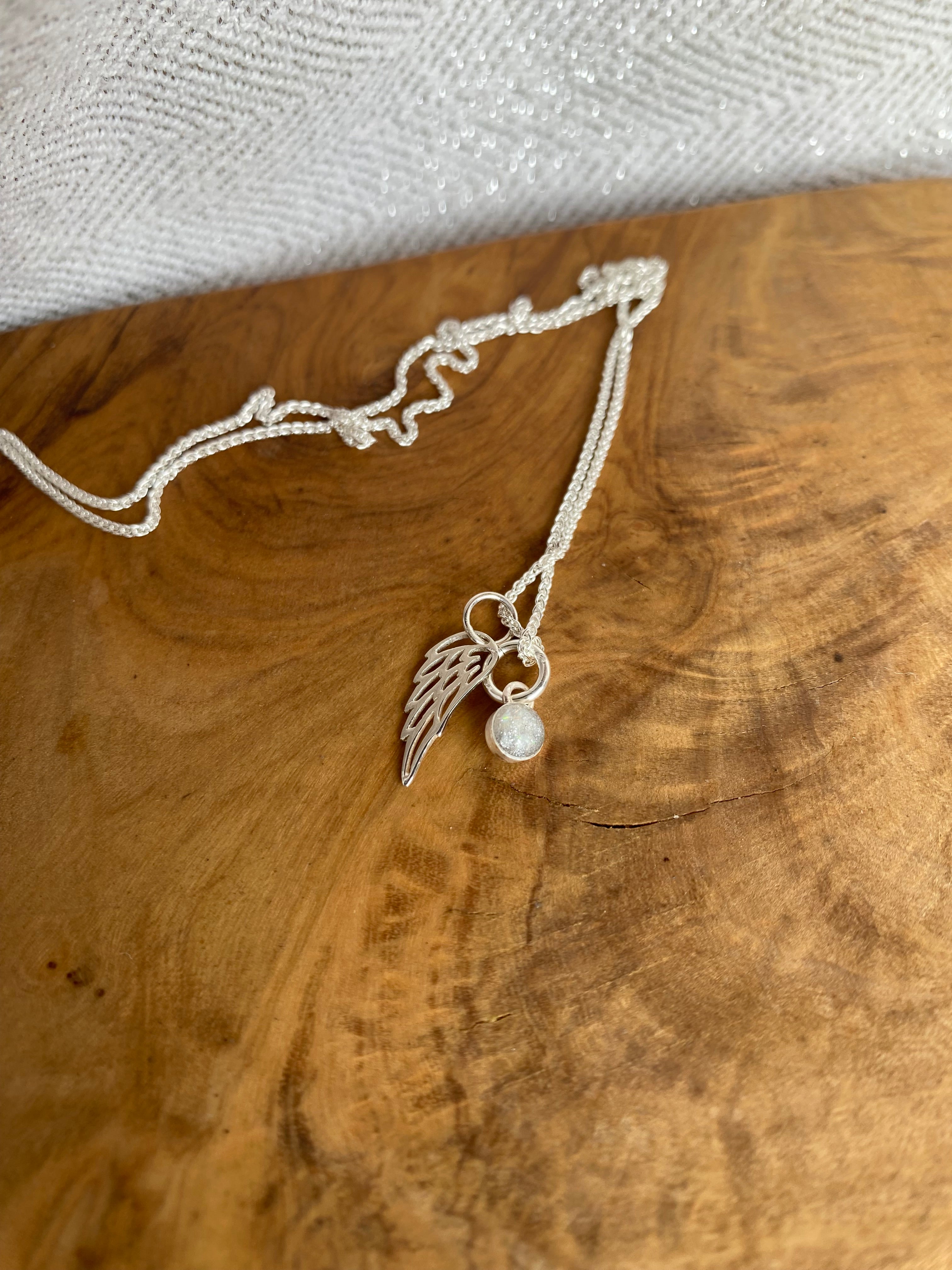 Sterling Silver or Gold Wing Charm