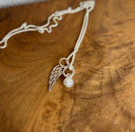 Load image into Gallery viewer, Mama Milk Tiny Charm With Wing Necklace
