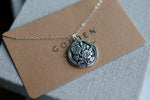 Load image into Gallery viewer, Wild Rose Mourning Pendant (Cremation Ash &amp; Silver Infused)
