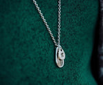 Load image into Gallery viewer, Teardrop Fingerprint Pendant (small)
