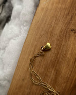 Load image into Gallery viewer, 22K Yellow Gold Cremation Ash Infused Heart Pendant
