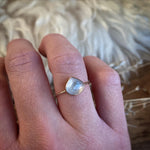 Load image into Gallery viewer, Dainty Gold Filled Moonstone Ring Size 7
