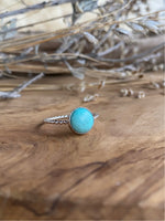 Load image into Gallery viewer, Turquoise Stacking Ring (size7)
