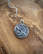 Load image into Gallery viewer, Wild Rose Mourning Pendant (Cremation Ash &amp; Silver Infused)
