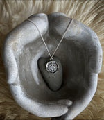 Load image into Gallery viewer, Moon Eye Mourning Pendent (Cremation Ash &amp; Silver Infused)
