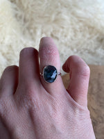 Load image into Gallery viewer, Moss Agate Window Ring (Size 5)
