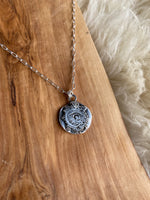 Load image into Gallery viewer, Moon Eye Mourning Pendent (Cremation Ash &amp; Silver Infused)
