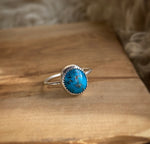 Load image into Gallery viewer, Turquoise Silver Stacker Size 8.5
