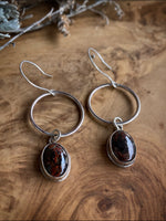 Load image into Gallery viewer, Brecciated Jasper Hoops (Sold out)
