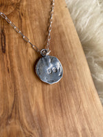 Load image into Gallery viewer, Moon Eye Mourning Pendent (Cremation Ash &amp; Silver Infused)
