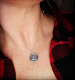 Load image into Gallery viewer, North Star Mourning Pendant (Cremation Ash &amp; Silver Infused)
