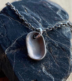 Load image into Gallery viewer, Oxidized Fingerprint Necklace (inclusive style)
