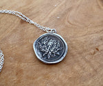 Load image into Gallery viewer, Chrysanthemum Mourning Pendant (Cremation Ash Infused Silver)
